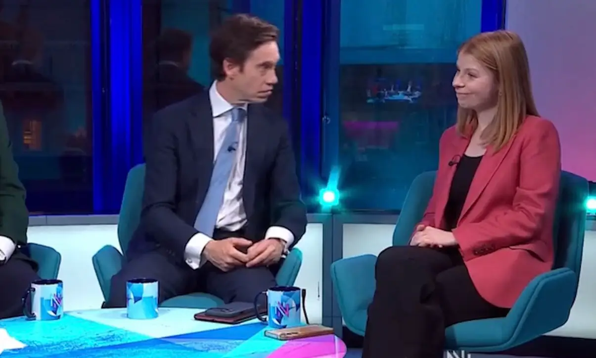 His intense stare left Newsnight viewers stunned (BBC)