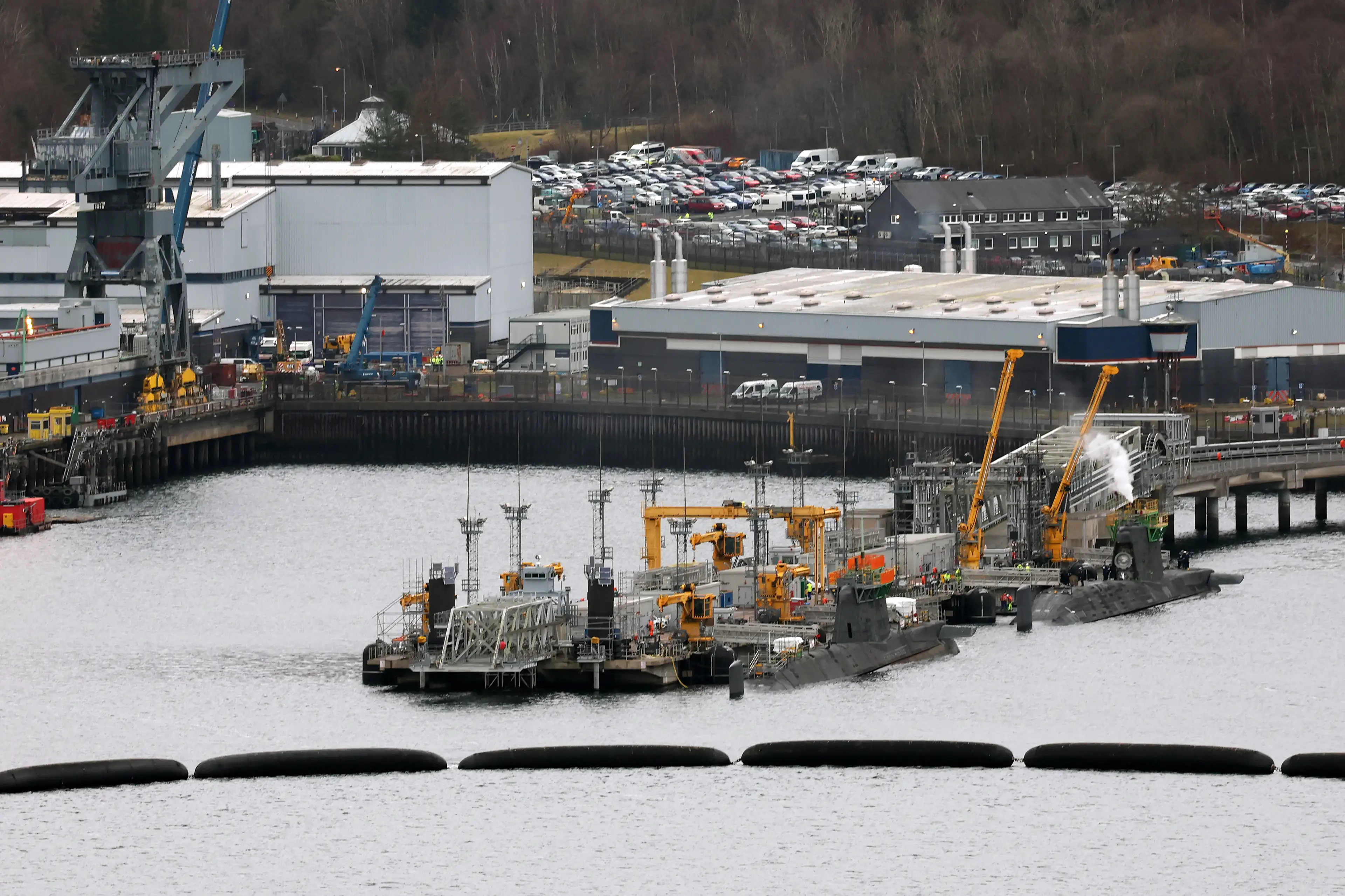 HMNB Clyde hosts the UK's nuclear submarines (Jeff J Mitchell/Getty Images)