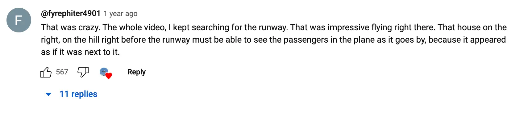 People were beyond impressed by the pilot's sheer skill.