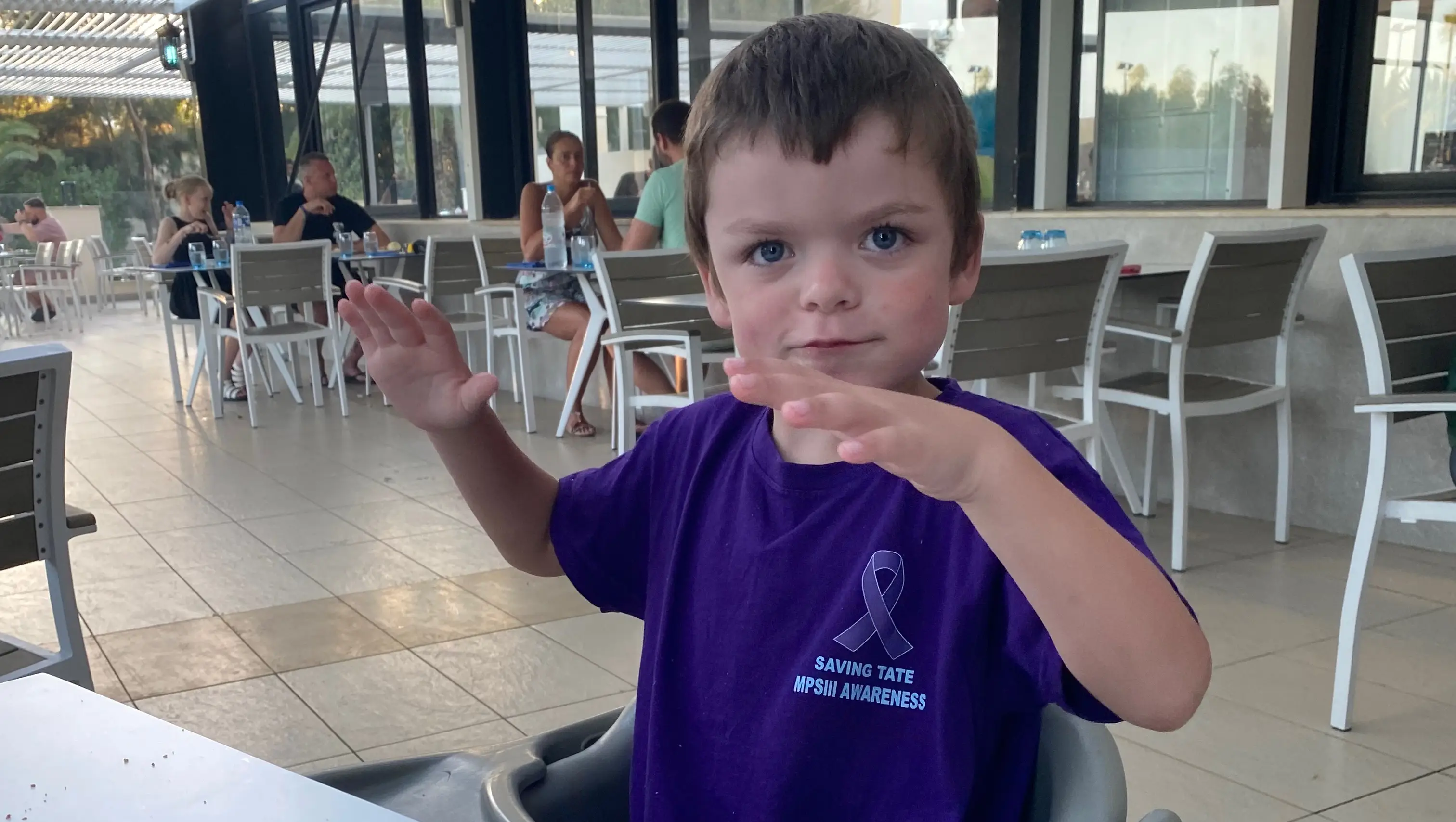 Tate's diagnosis only became apparent after a brain scan (GoFundMe)