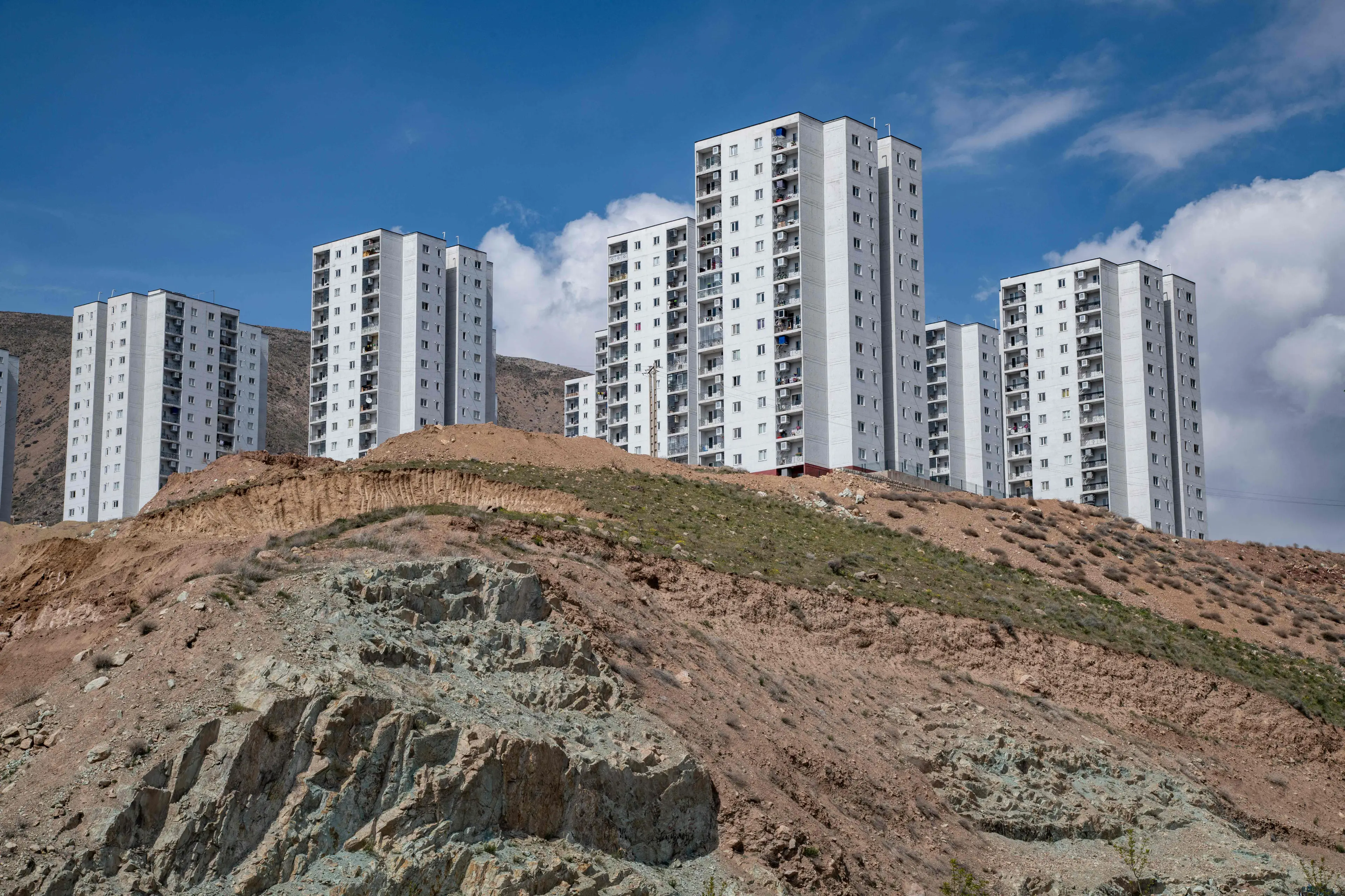 Poor access to water, sewer systems, heating and electricity while being too far from Tehran for comfort makes paradise a miserable place. (ROOZBEH/Middle East Images/AFP via Getty Images)