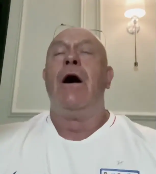 Ross Kemp as Bellingham scored his second (Instagram/Ross Kemp)