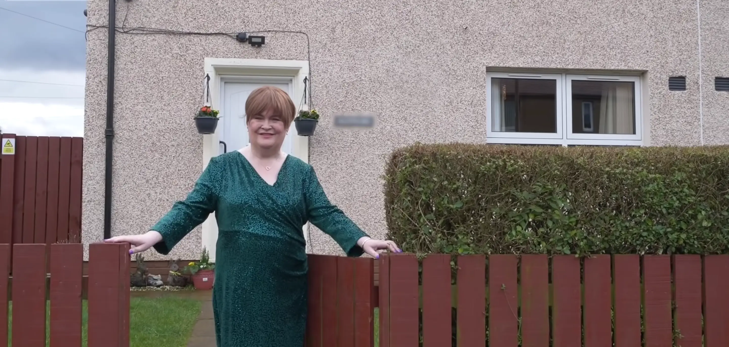 Susan Boyle still lives in her childhood home. Credit OK! Magazine/YouTube