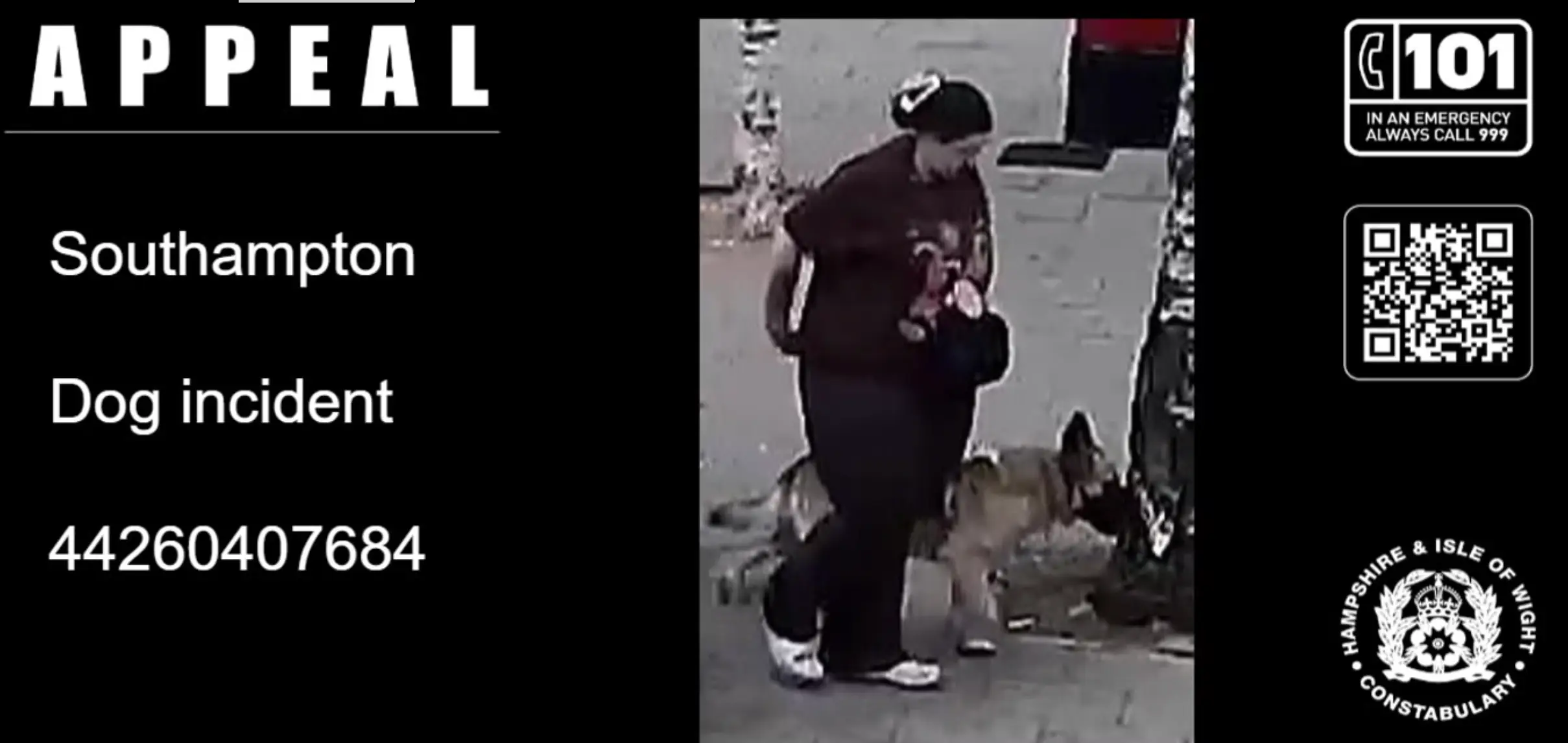 Police has shared an image of a woman they would like to speak as part of their enquiries (Southampton Police)