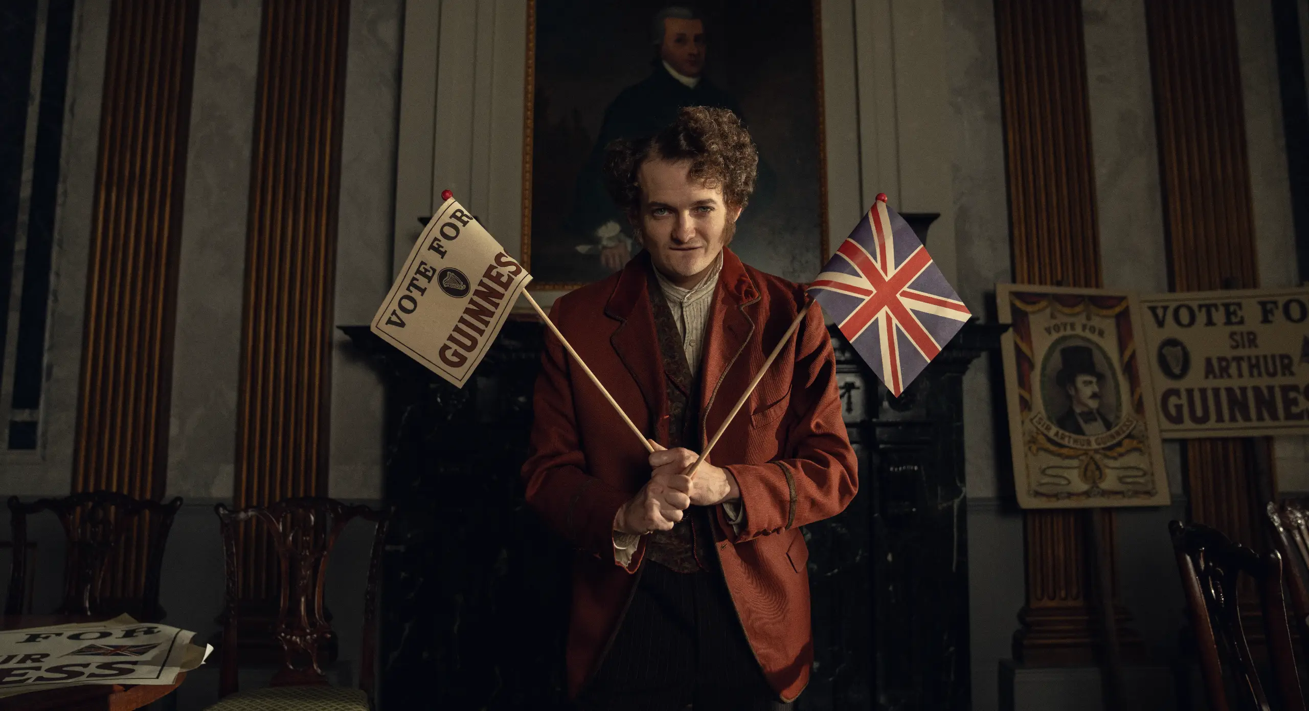 Gleeson returns in House of Guinness in his biggest role since his acting return (Netflix)