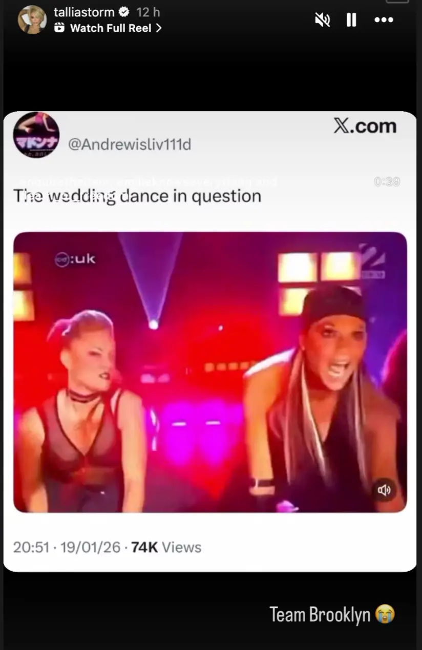 She was clear about her stance on the feud with this post on her story (Instagram/talliastorm)