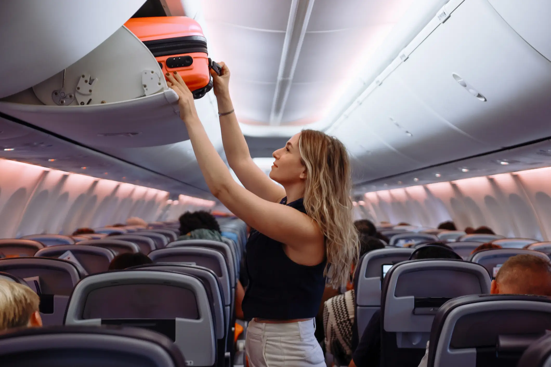 You can also have one piece of luggage that can go in the overhead compartments (Getty Stock)