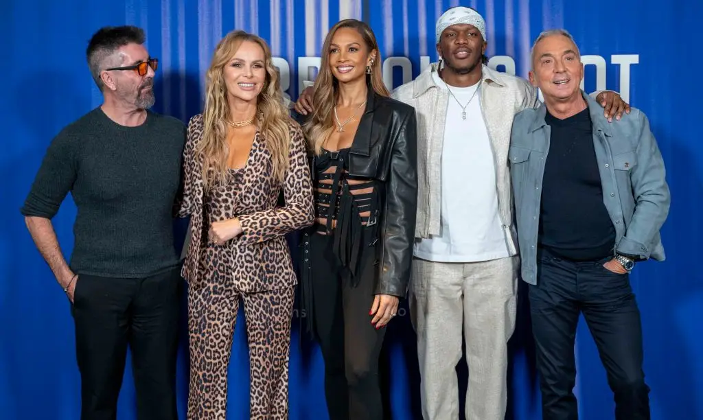 Simon alongside his fellow judges (Stuart C. Wilson/Getty Images)