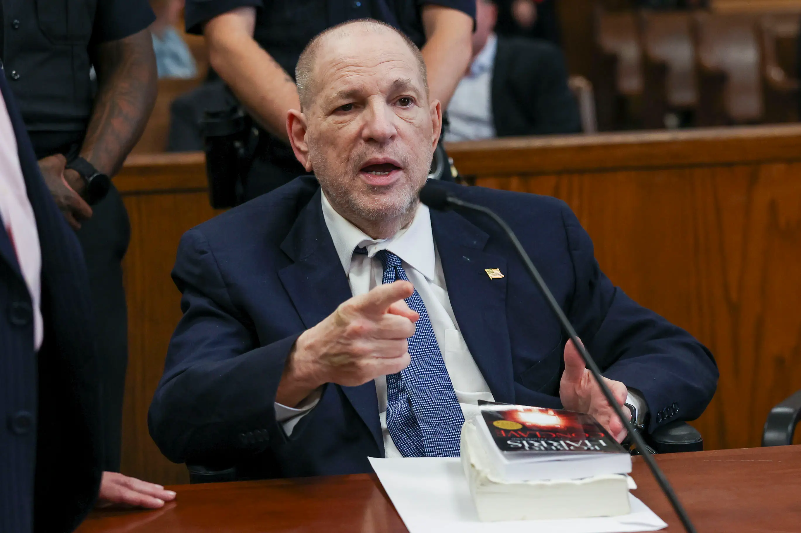 Harvey Weinstein faces a retrial on charges that had previously resulted in him being sentenced to 23 years in prison (Sarah Yenesel- Pool/Getty Images)