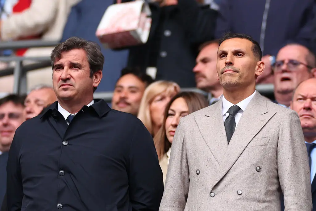 Ferran Soriano and Khaldoon al Mukarak have both continued to insist City are innocent after they were found guilty of 114 charges (Marc Atkins/Getty Images)