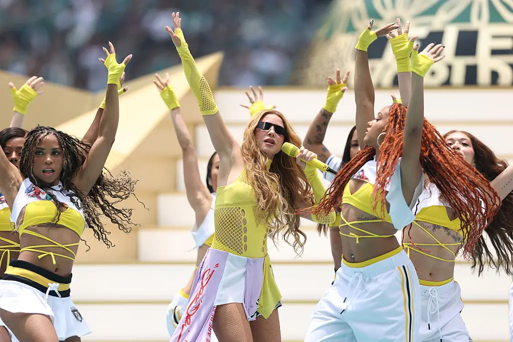 Shakira performing at the World Cup inauguration (Ryan Pierse - FIFA/FIFA via Getty Images)