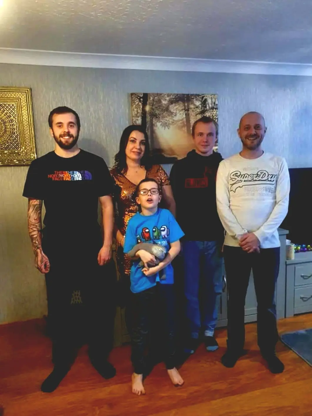 Barry and his family (SWNS)