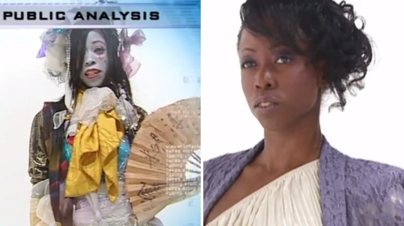Geisha's outlandish look was completely stripped back (BBC)