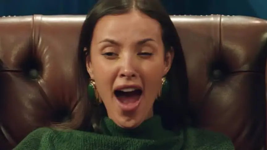 Come on Maya, don't let that yawning be the end of your run. (BBC)