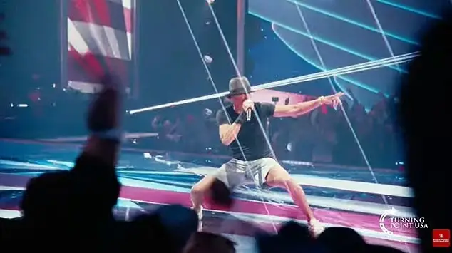 Erika Kirk has praised Turning Point USA's event, which Kid Rock headlined (YouTube)