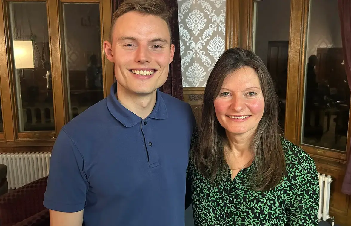 Melanie and her nephew Liam. (ITV)
