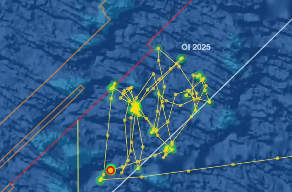He pointed to 'quite unusual' activity from a vessel involved in the search (VesselFinder)
