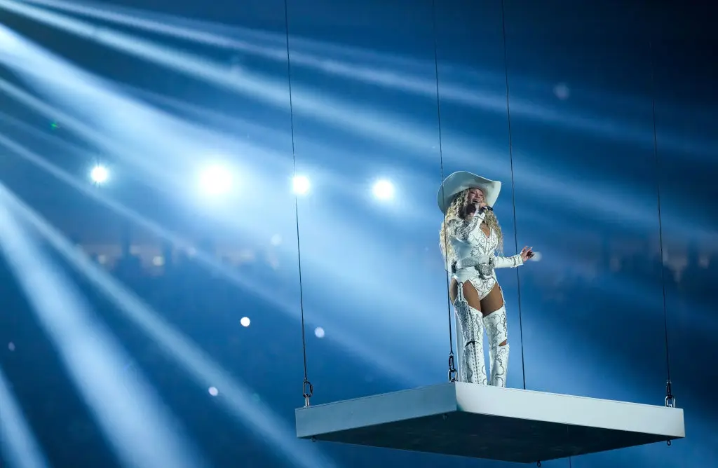 Beyonce performed Cowboy Carter songs during the NFL's Christmas Day halftime show, live on Netflix (Brett Coomer/Houston Chronicle via Getty Images)