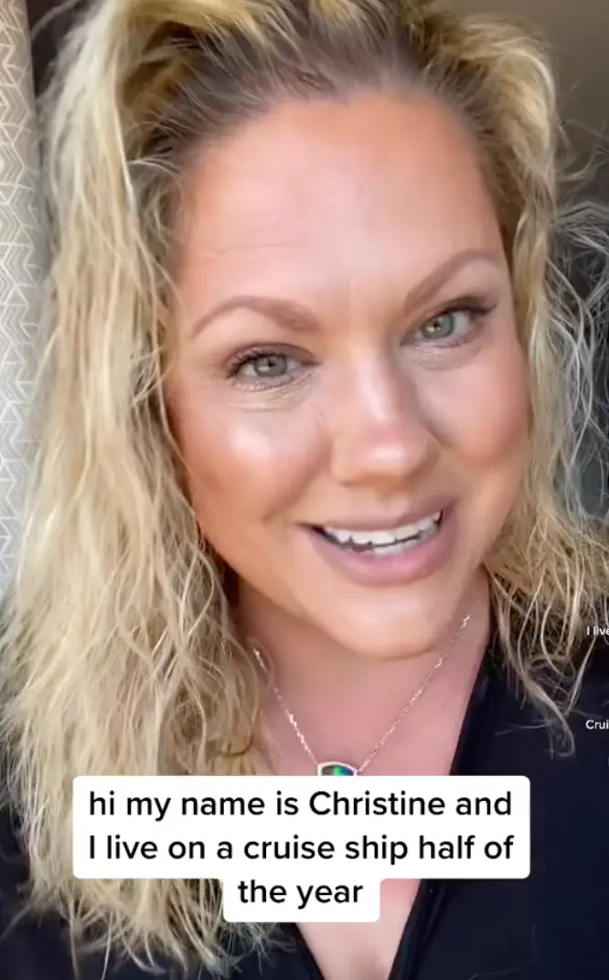 She shares her cruise ship life to TikTok.