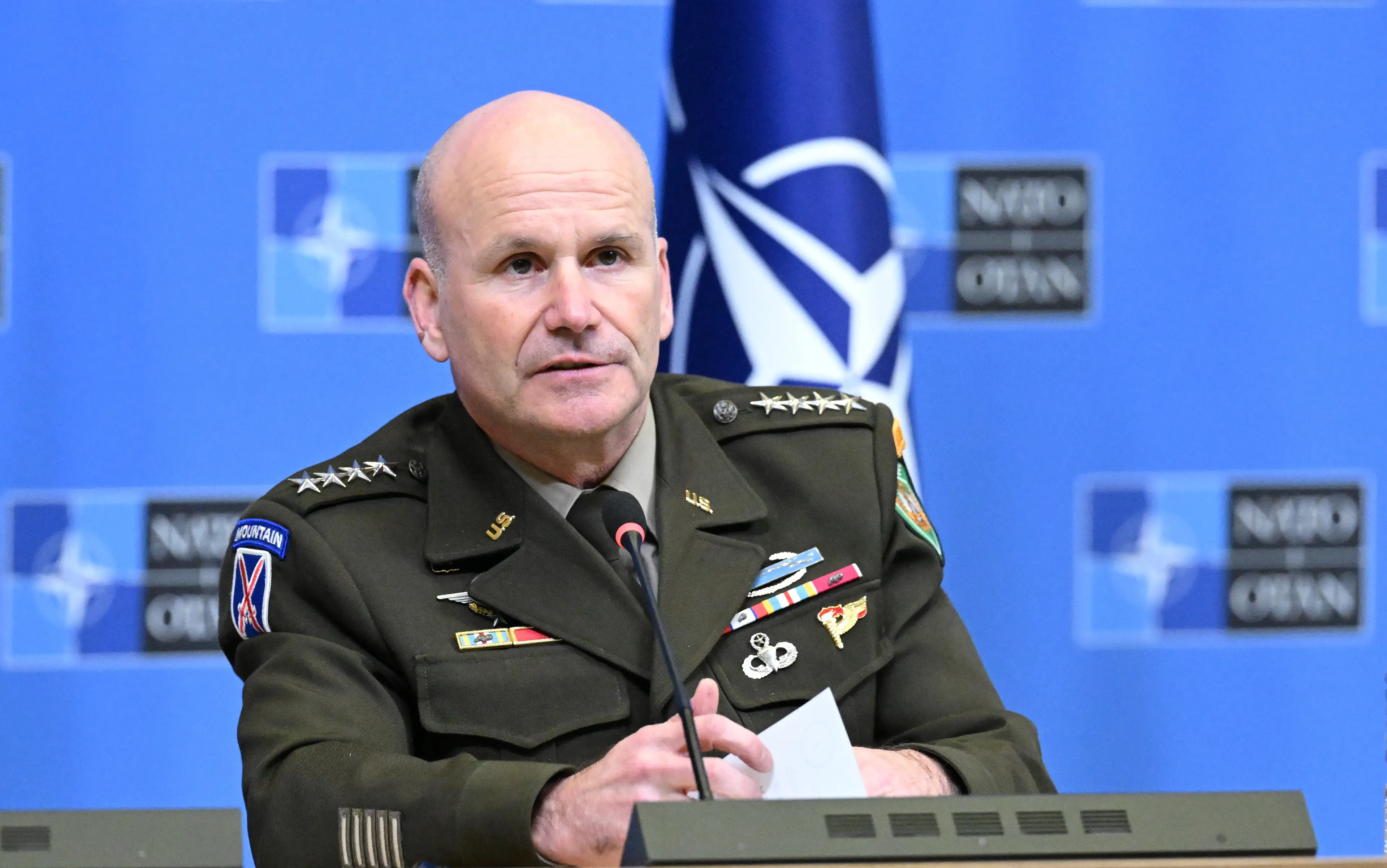 The Nato official shares the concerns of Russian tanks. (Dursun Aydemir/Anadolu via Getty Images)
