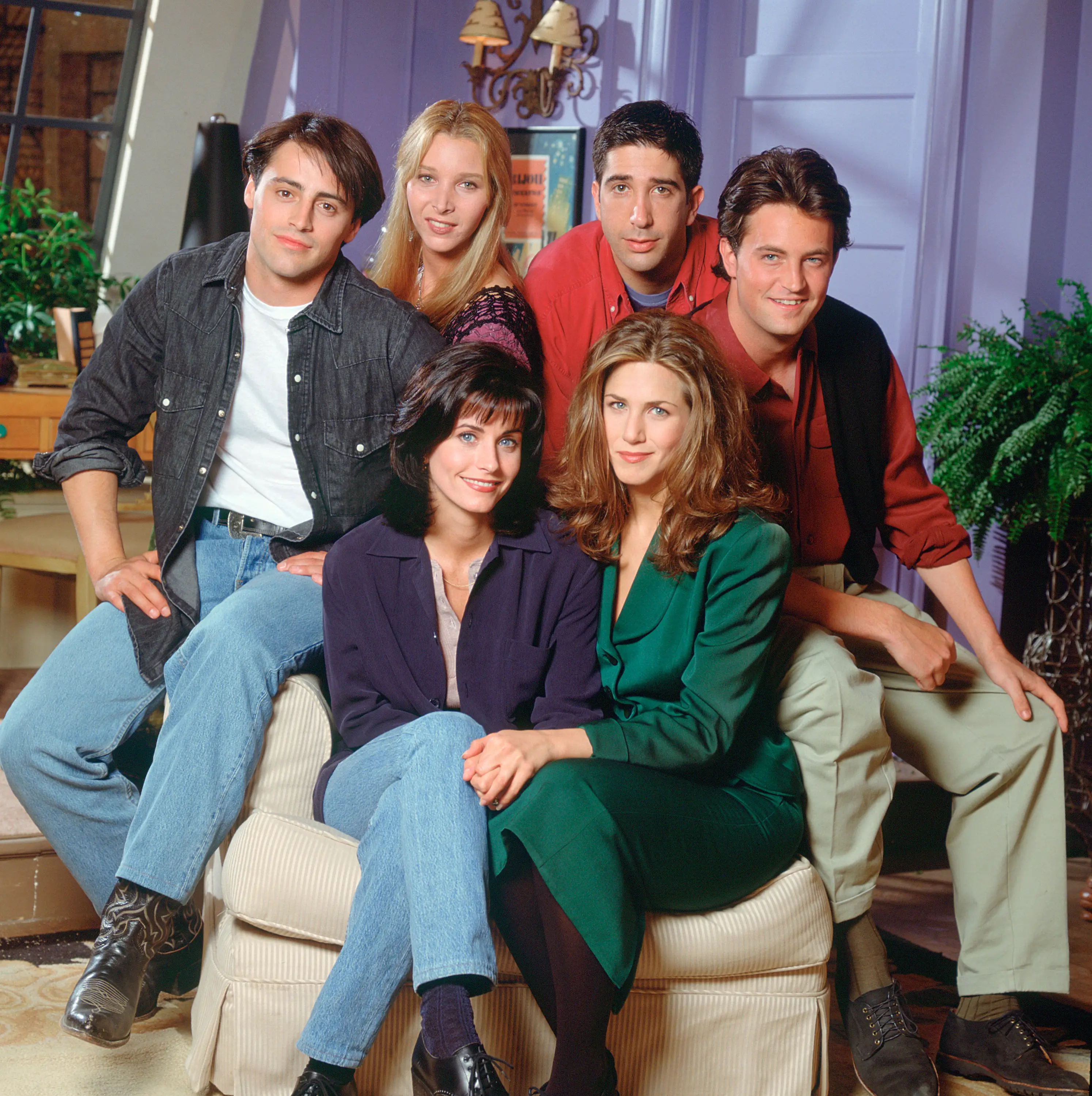 Perry’s recalled hugging the Friend’s cast at his funeral (Reisig & Taylor/NBCU Photo Bank/NBCUniversal via Getty Images)