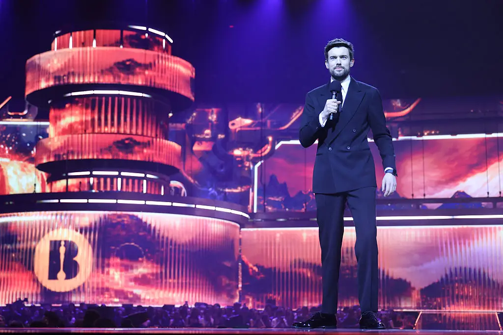 Jack Whitehall made a dig at the incident at last night's event (JMEnternational/Getty Images)