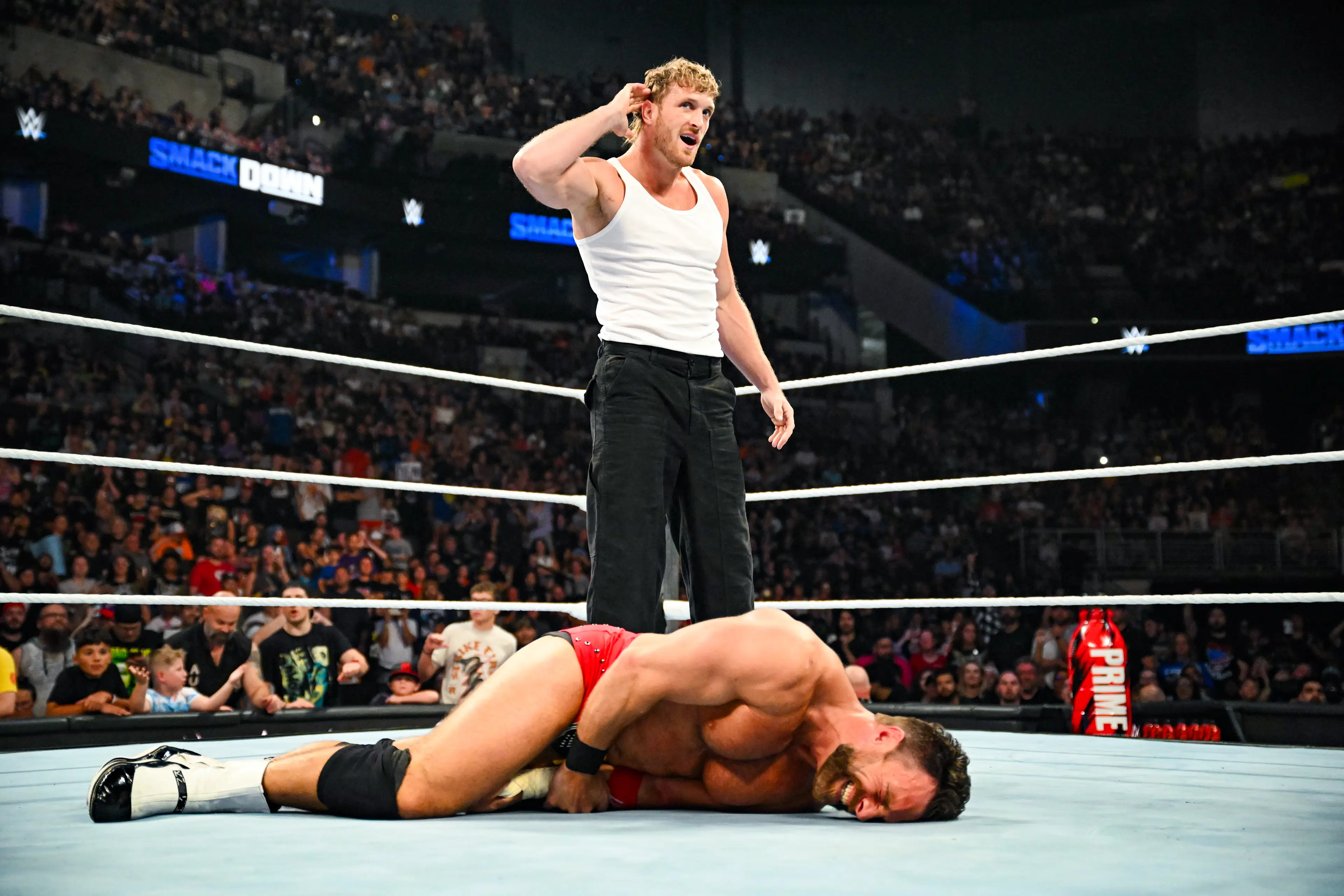 Logan Paul has enjoyed a revamped career since his infamous video in Japan. (WWE / Getty Images)