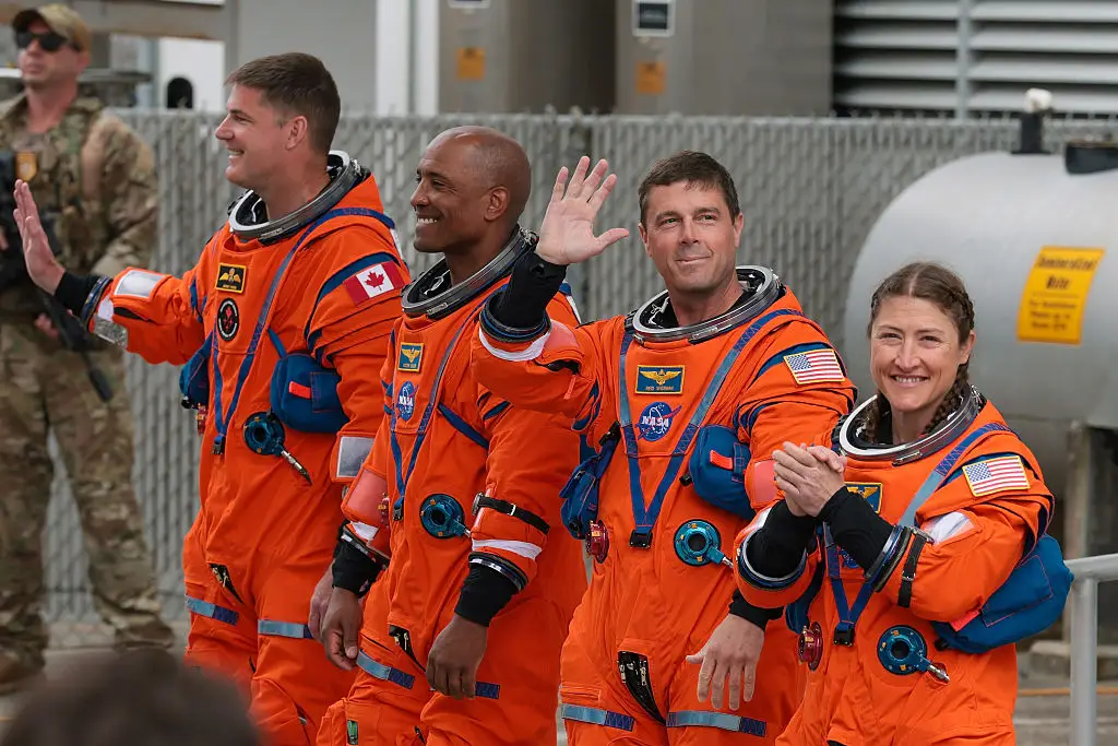 The crew launched off on Wednesday (Joe Raedle/Getty Images)