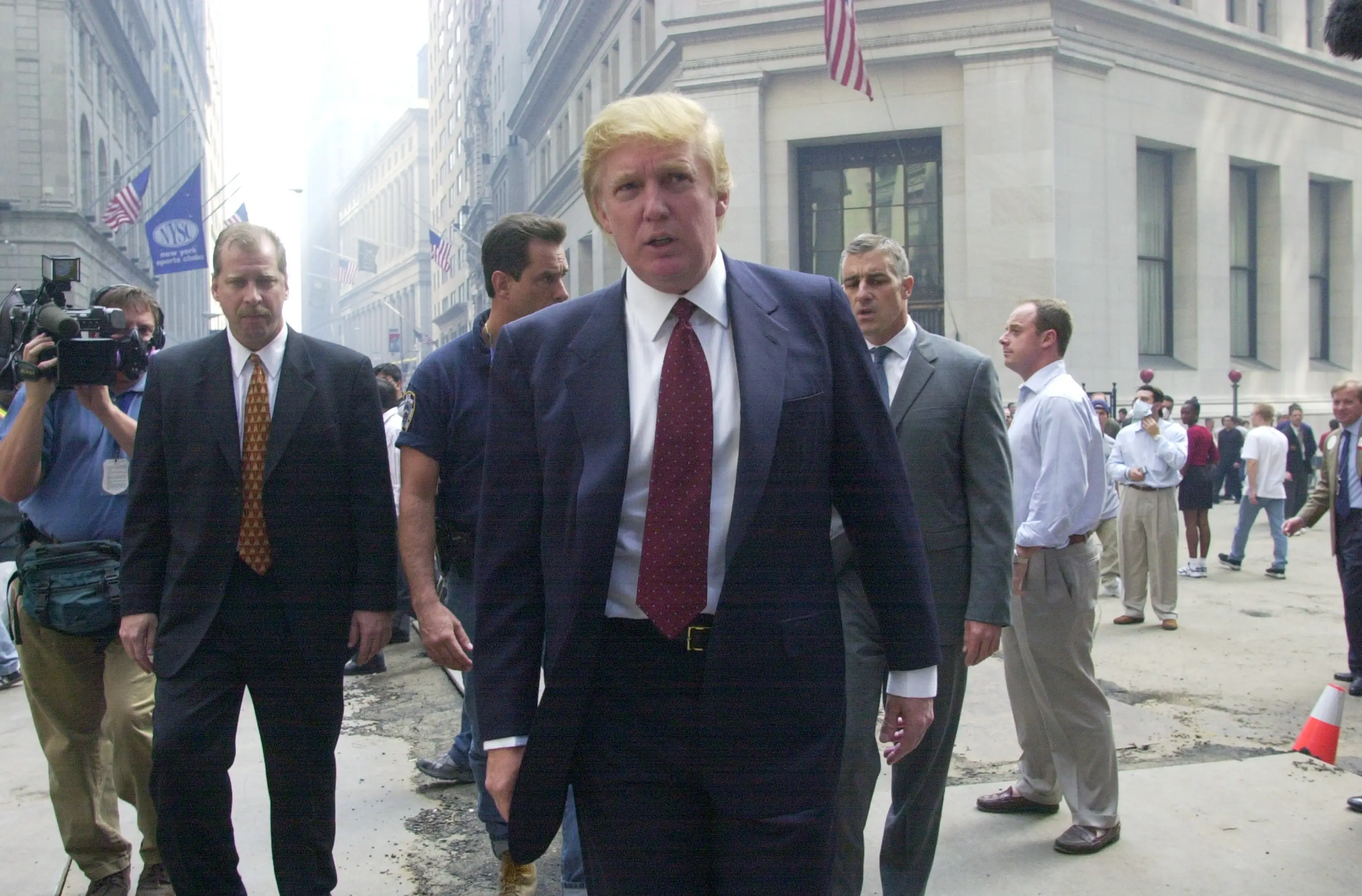 Trump in New York on 18 September 2001 (Todd Maisel/NY Daily News Archive via Getty Images)