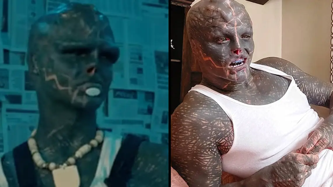 'Black Alien' plans to get penis split in half for next stage of extreme transformation