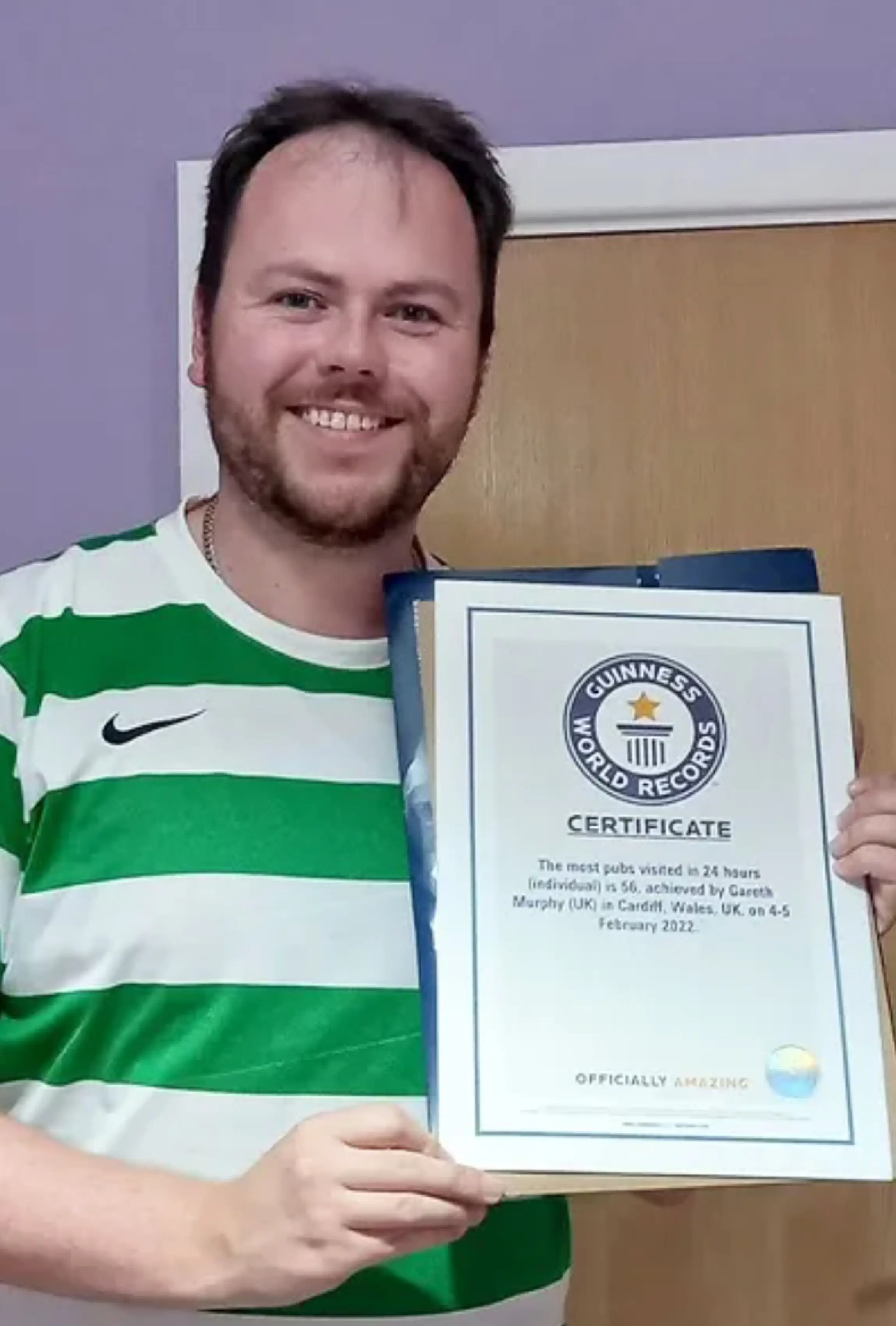 The 29-year-old said he was very proud of his record.