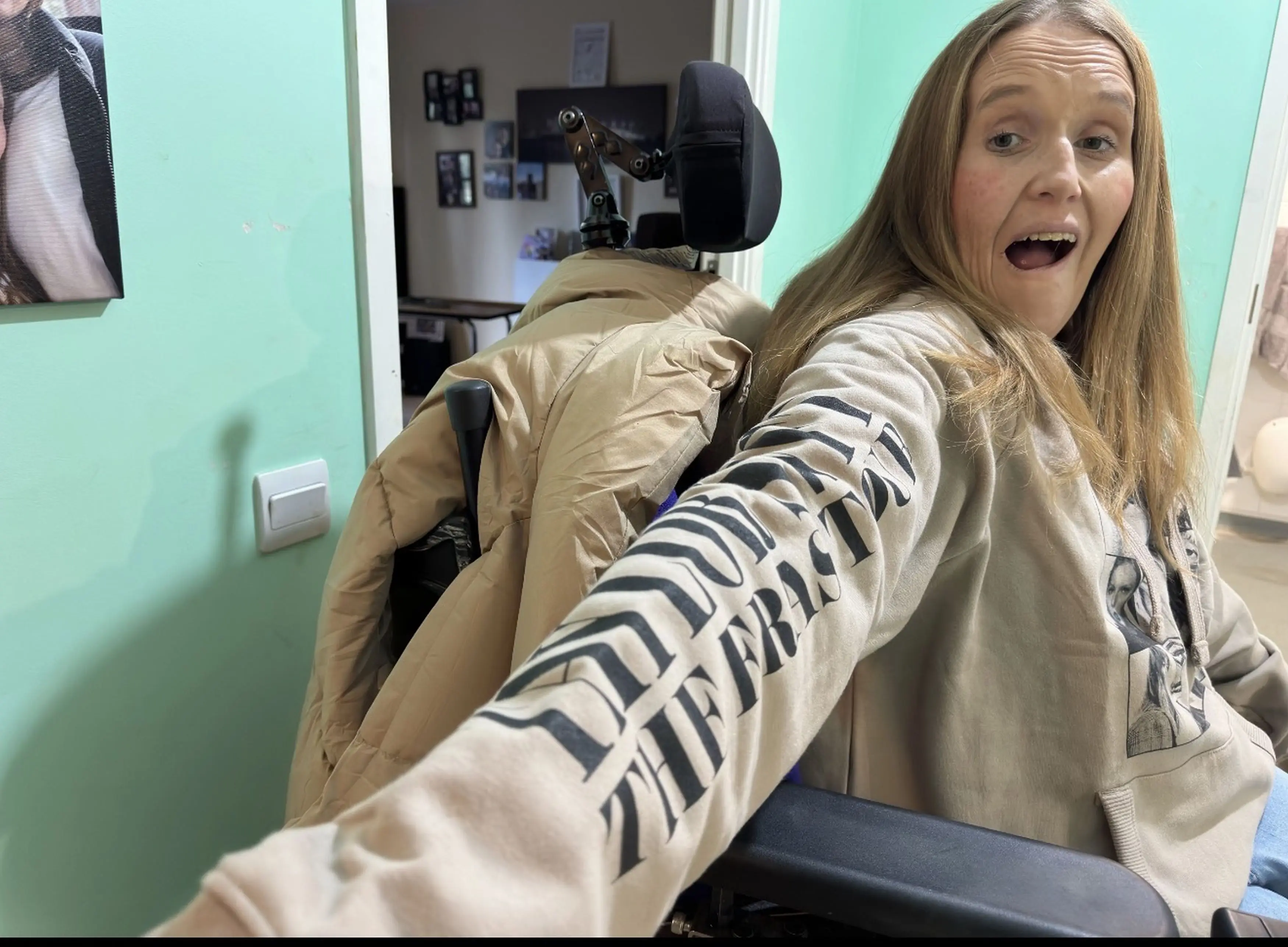 Maria Whitefield missed a hospital appointment after two mums refused to move their buggies from the wheelchair space on the bus (Kennedy News)