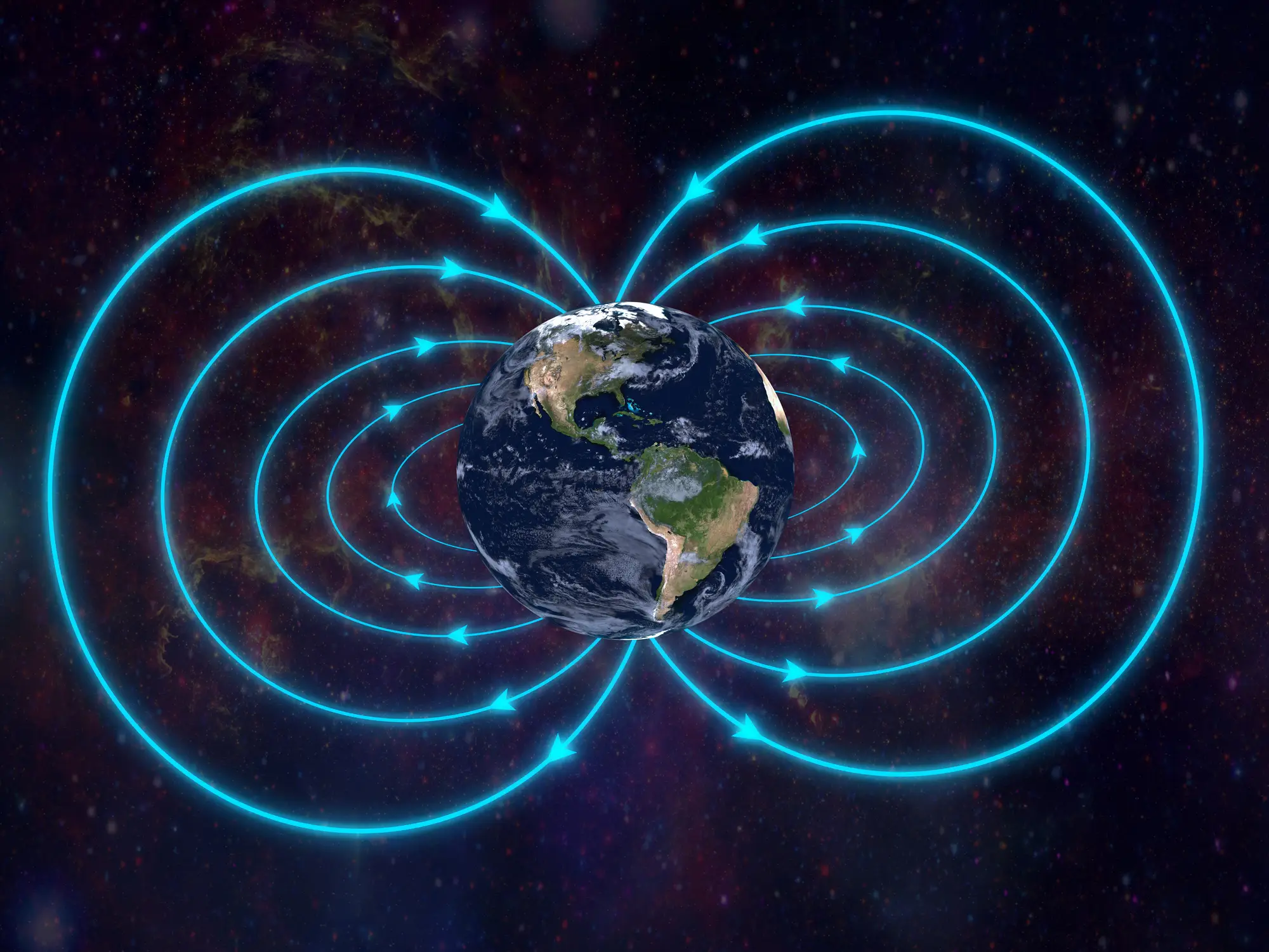 Earth's magnetic field (Getty Stock Images / NASA)