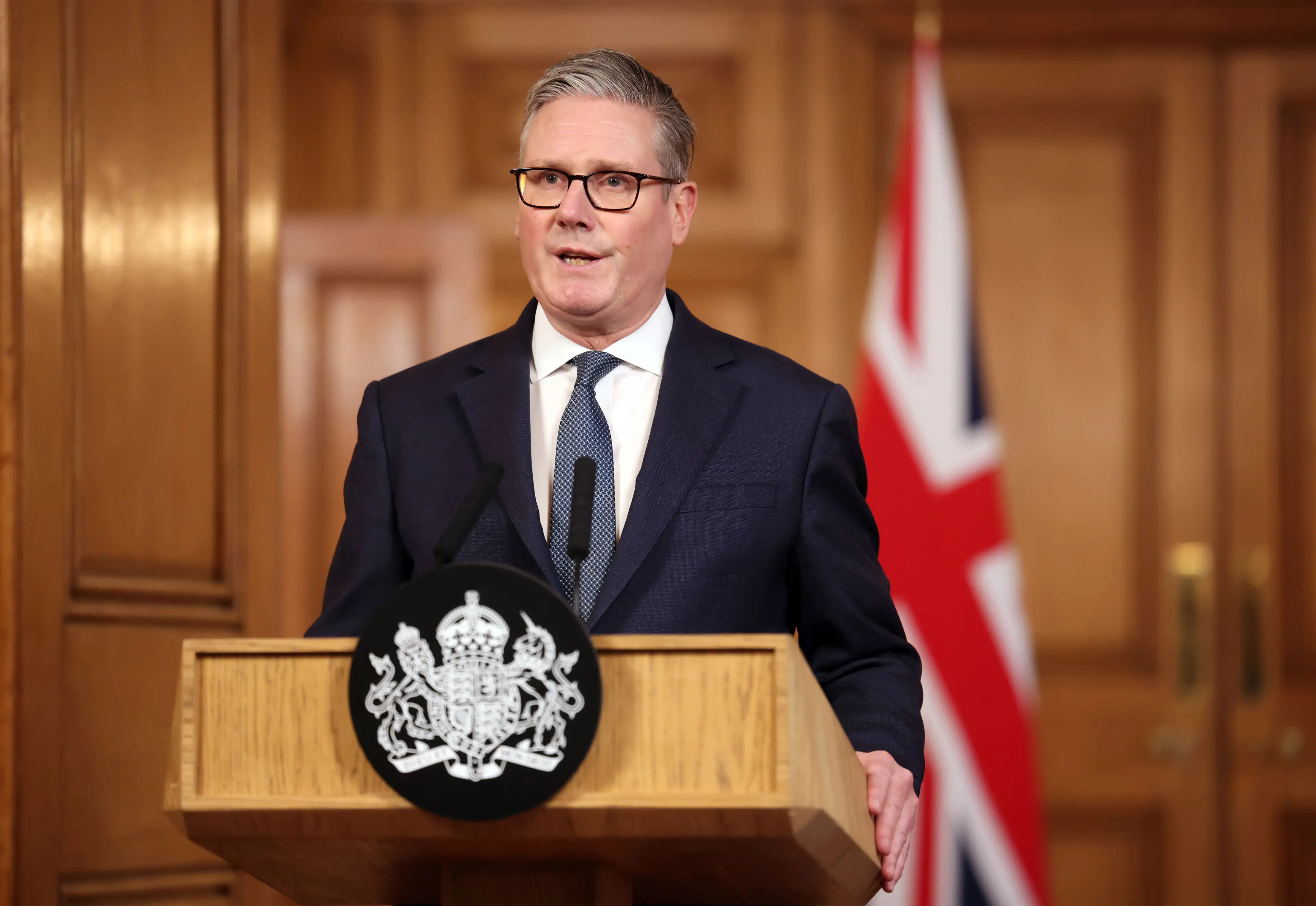 The prime minster told MPs that the government 'does not believe in regime change from the skies' (Andy Rain/EPA/Bloomberg via Getty Images)