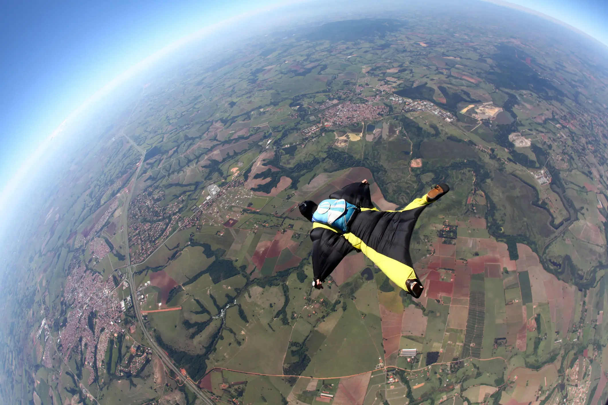 Stock image of wingsuit skydiver (Getty Stock Image)