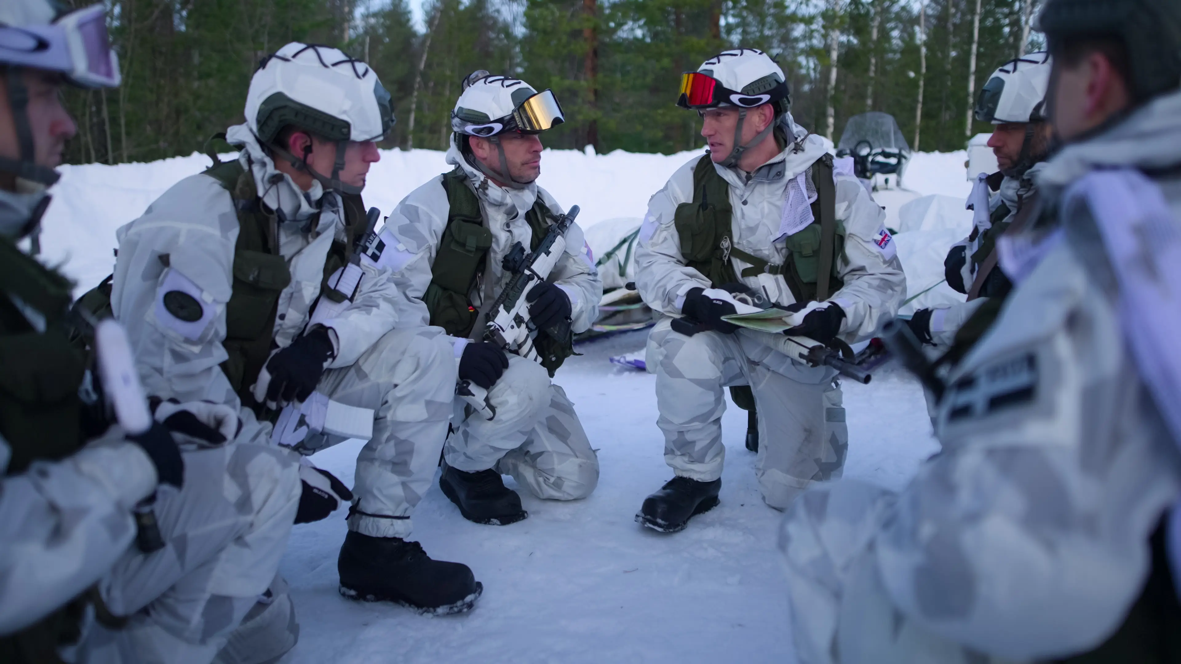 The weather and extreme conditions were the biggest challenge for the ex-soldiers. (Netflix)