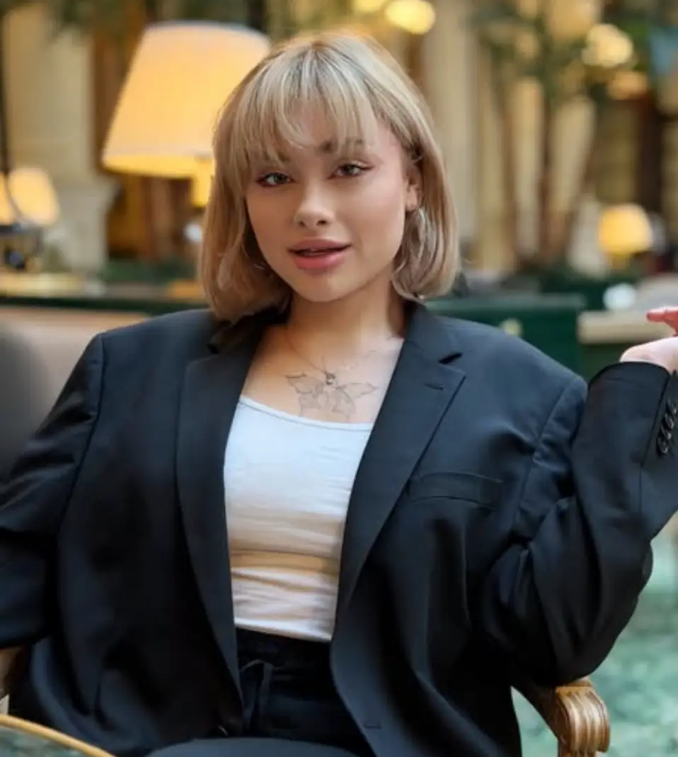 The former OnlyFans model claims she was violently attacked by wealthy Russian and Belarusian expats (Instagram/mariia.kovalchuuk)