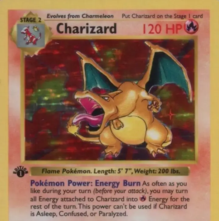 Original Pokémon cards are a big market.