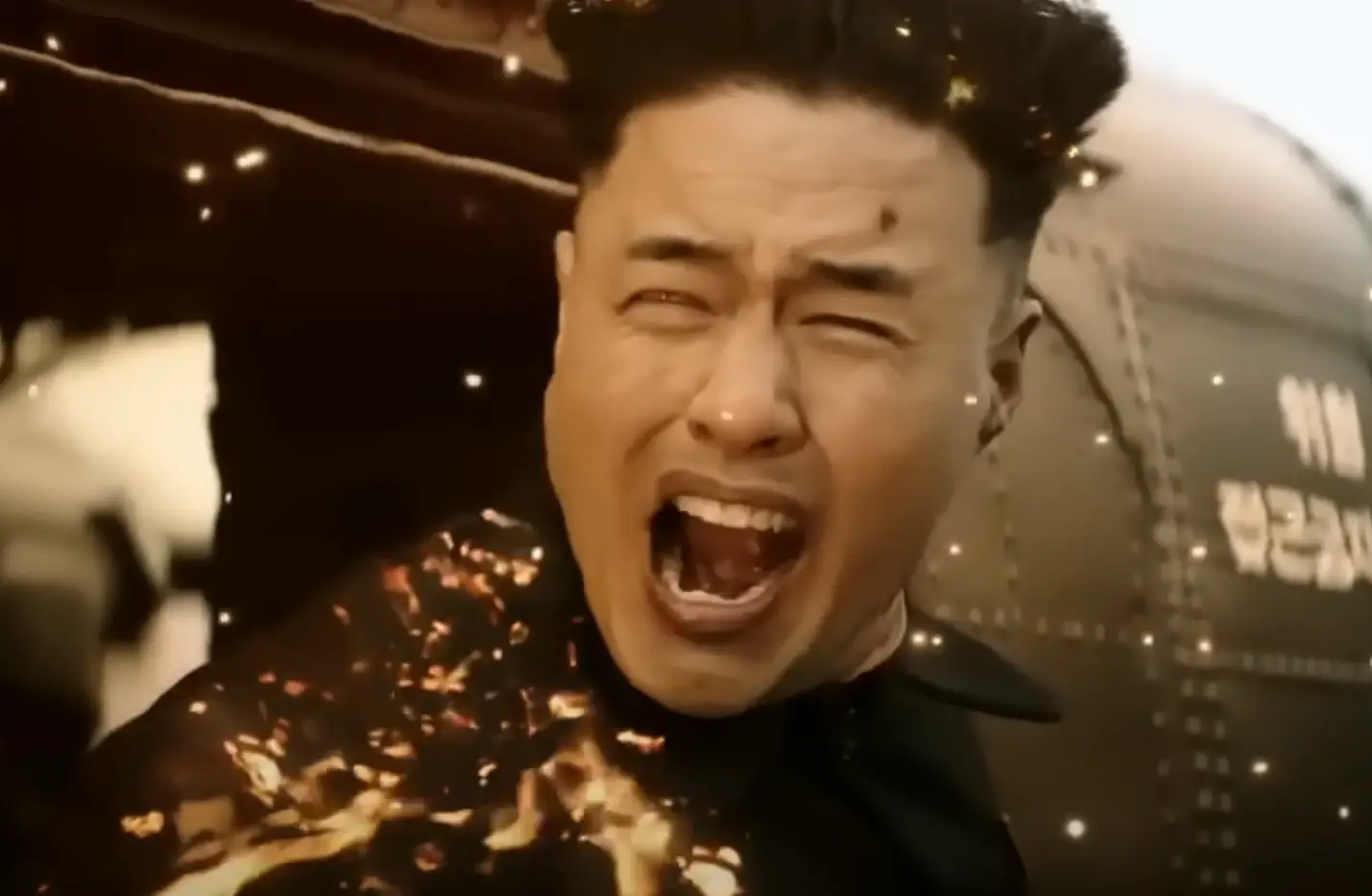 Kim Jong Un (Randall Park) gets killed in the film and North Korea were very upset about that. (Sony)