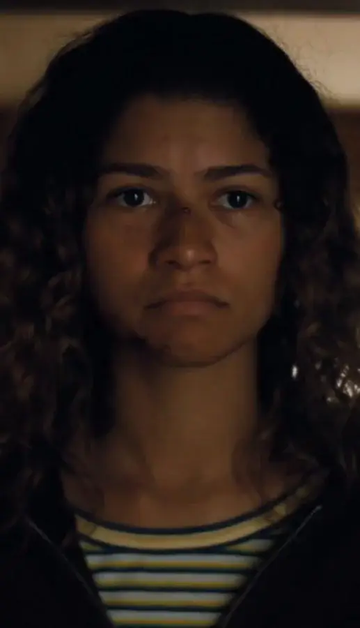 The shot of Rue convincing fans she is dead in the finale (HBO)