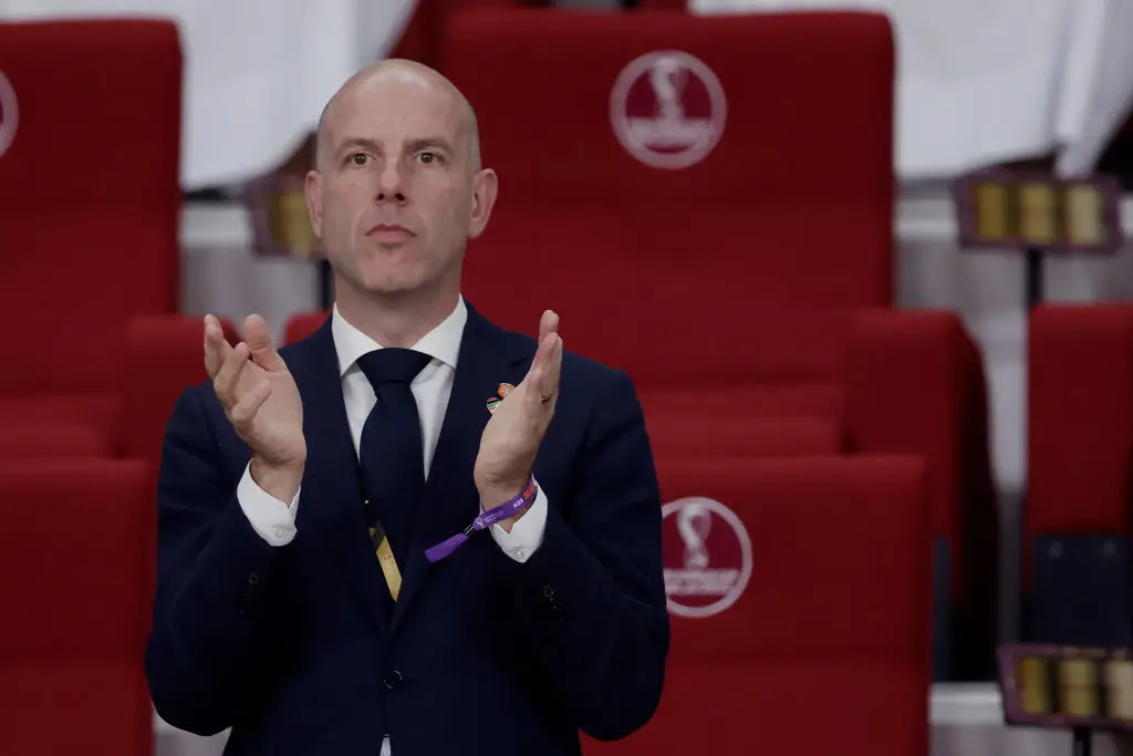 Dutch football administrator Gijs de Jong said the decision was up to the Dutch government, FIFA and UEFA (Eric Verhoeven/Soccrates/Getty Images)