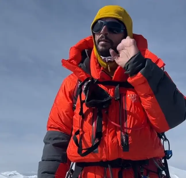 He had his frostbitten fingers amputated, but hasn't given up on climbing mountains. (Instagram/@fahad917)