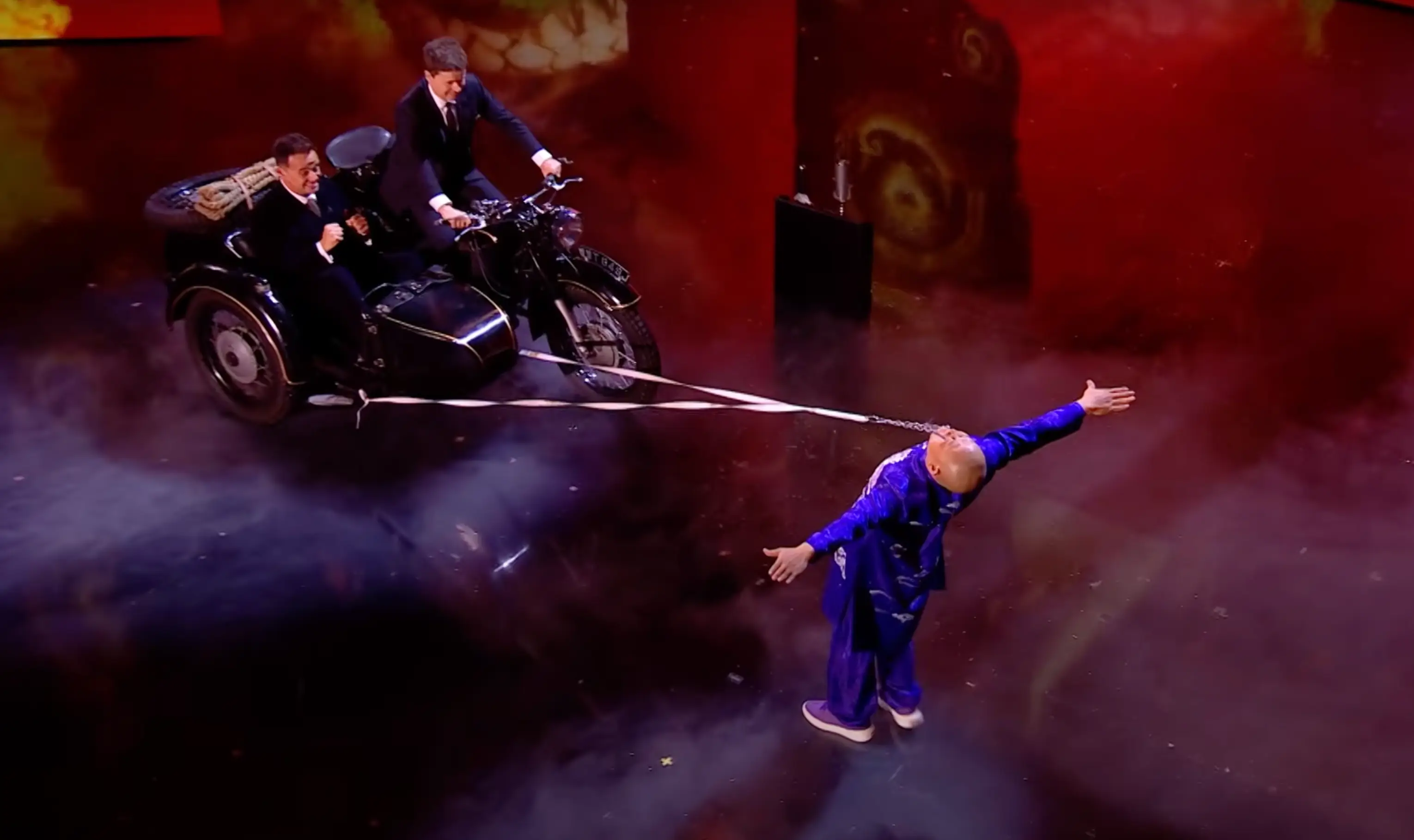 Bao took Ant and Dec for a ride (ITV)