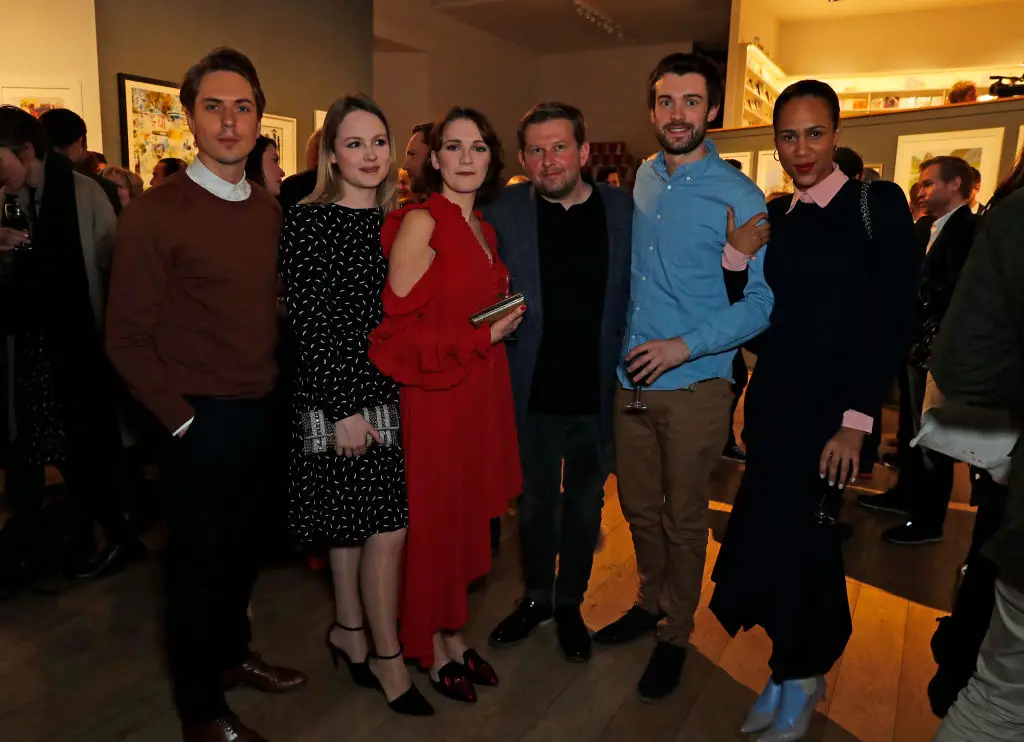 Kimberley Nixon and her Fresh Meat co-stars in 2017 (Dave Benett/Getty Images)