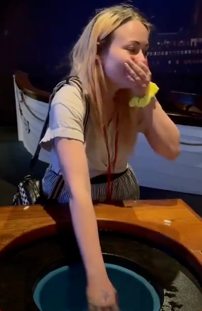 The water is approximately -2°C, like it was on that fateful night (X/@Rainmaker1973)