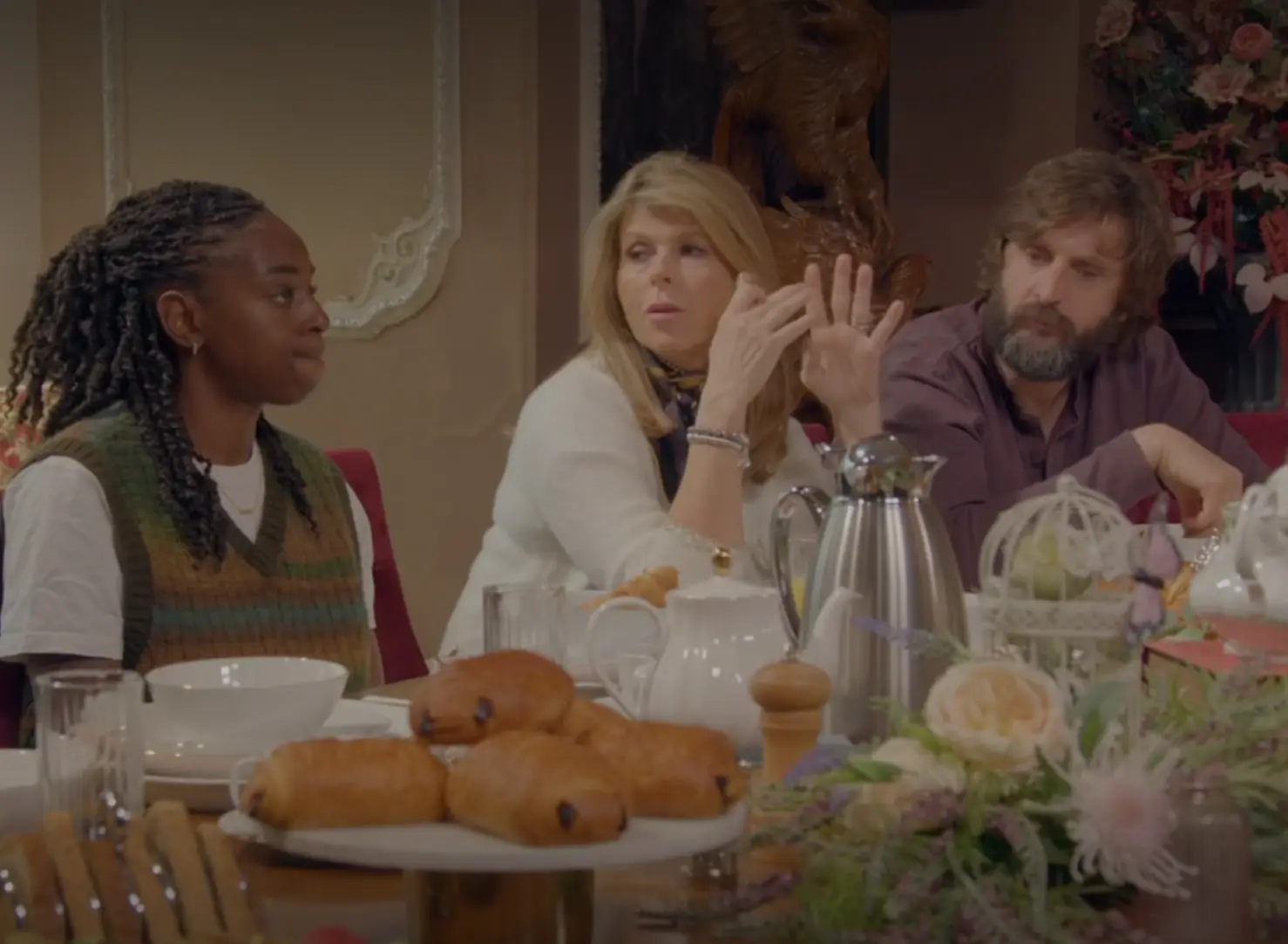 Some viewers think one celeb is being more suspicious than Alan Carr (BBC)