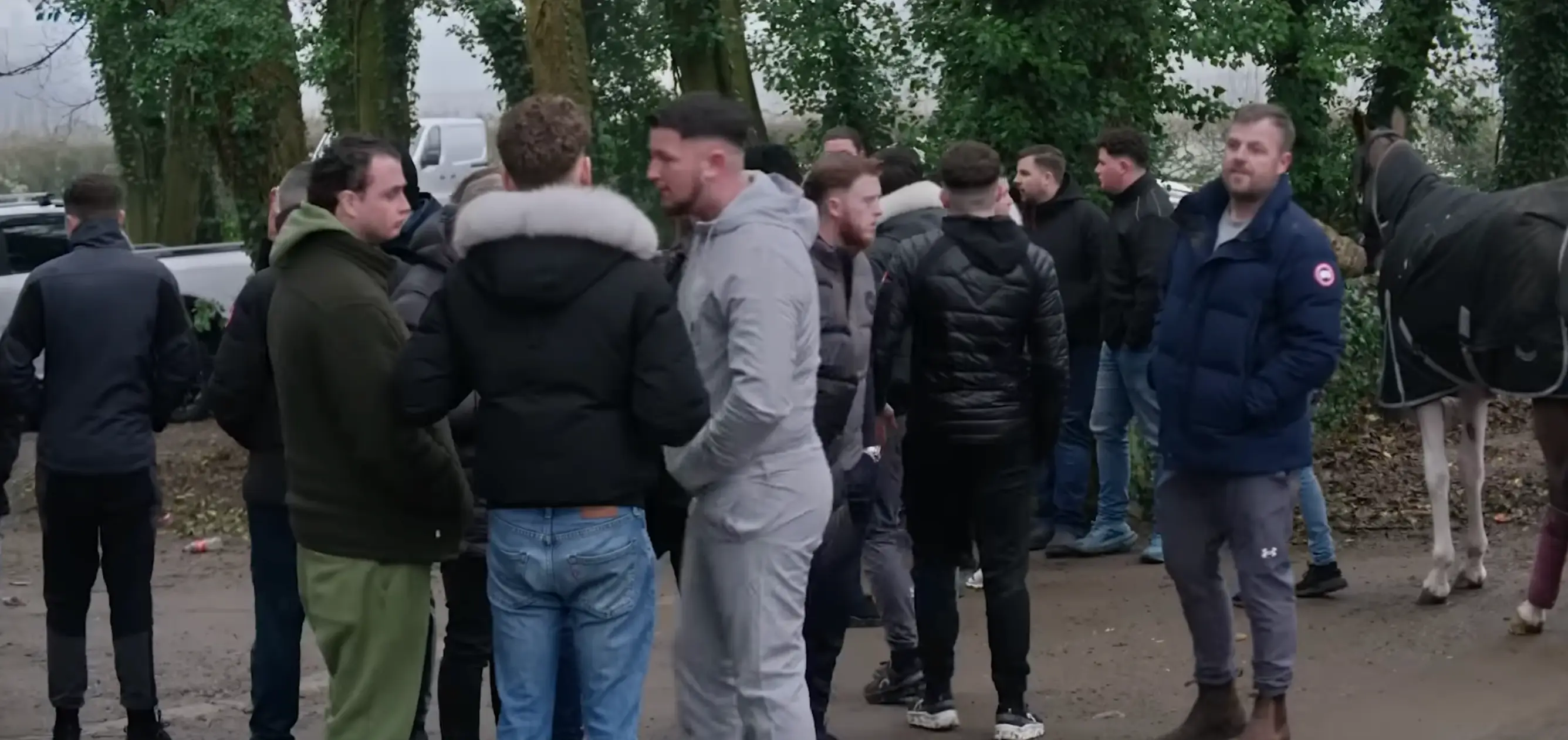 Clarkson's Farm will show the presenter dealing with 150 traveller's who broke a padlock to enter the grounds of his pub (Prime Video)