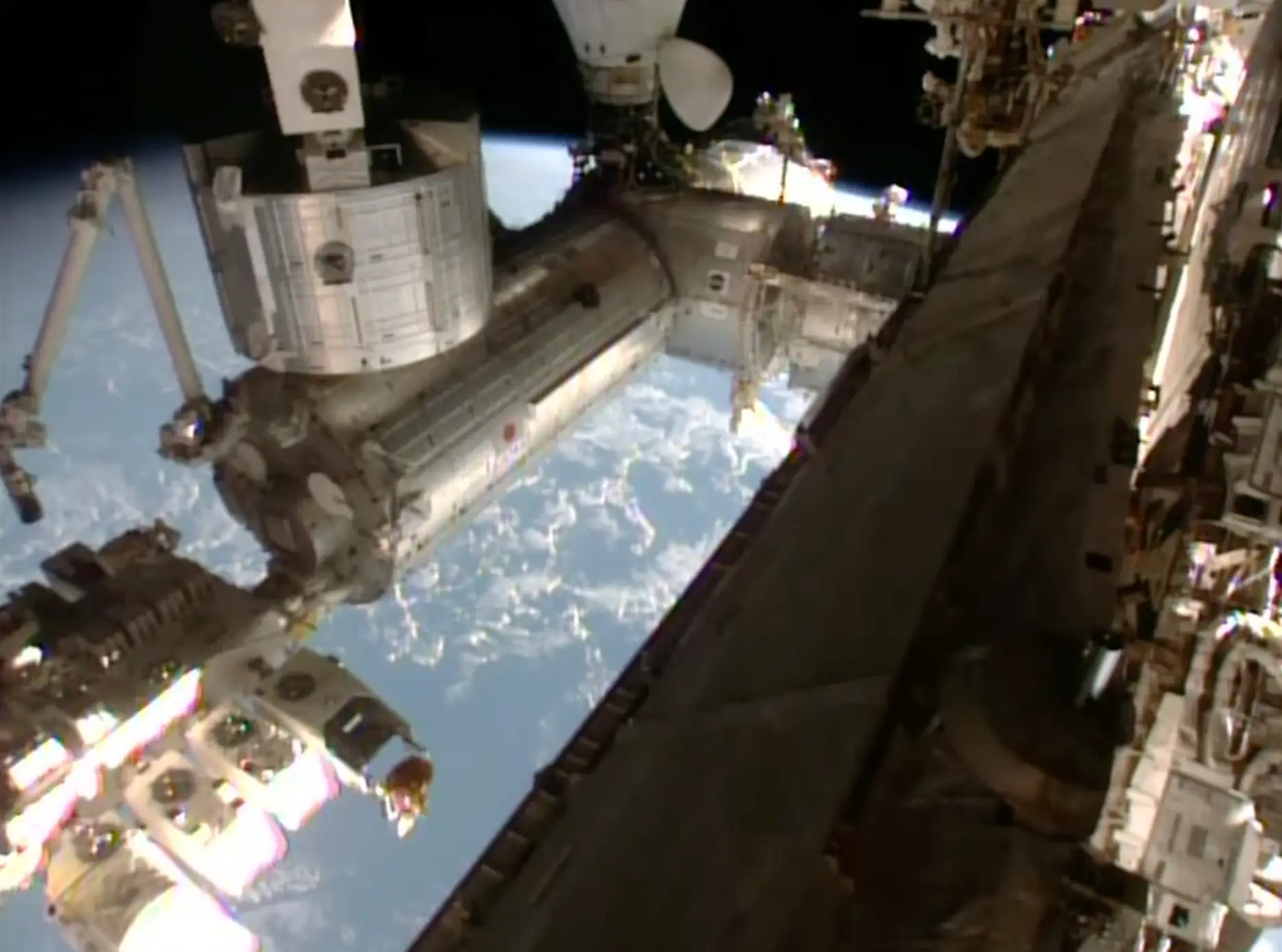 People were watching NASA's livestream of the ISS on YouTube when they heard the alarming comments (YouTube/NASA)