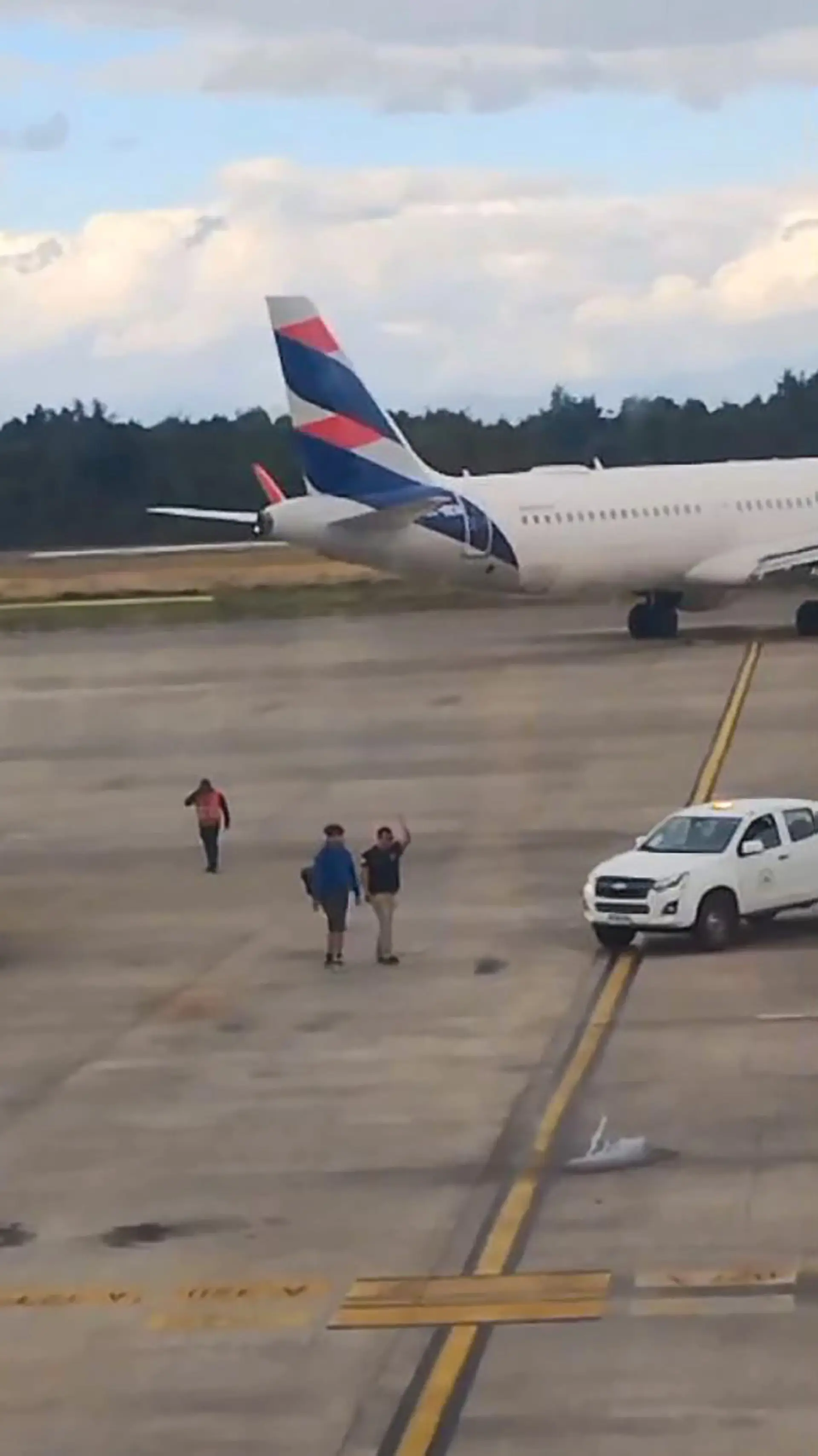 Unsurprisingly, the man was arrested for his dangerous stunt (Newsflash)