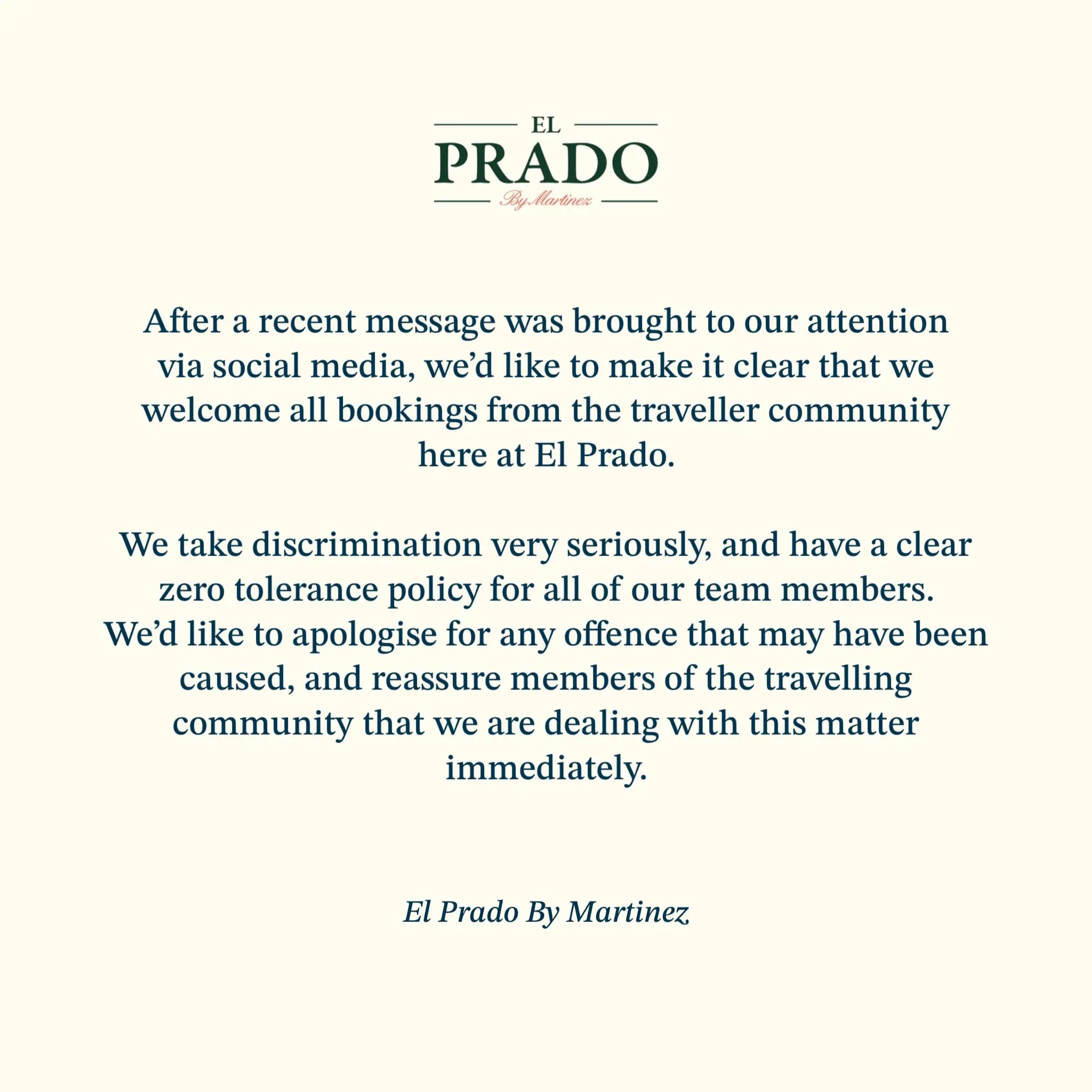 The full apology from El Prado.